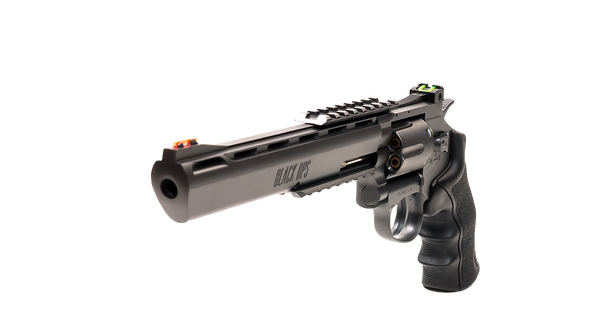 Black Ops Exterminator 8" Full Metal Revolver - Gun Metal Finish - Pellet Cartridges Available