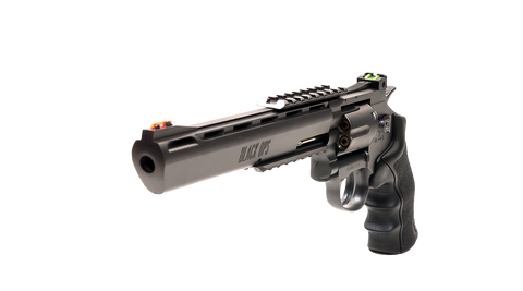Black Ops Exterminator 8" Full Metal Revolver - Gun Metal Finish - Pellet Cartridges Available
