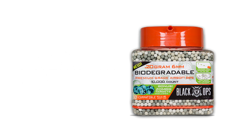 .20 g Biodegradable Triple Polished Competition Grade 6MM Airsoft BBs - 10,000 Count