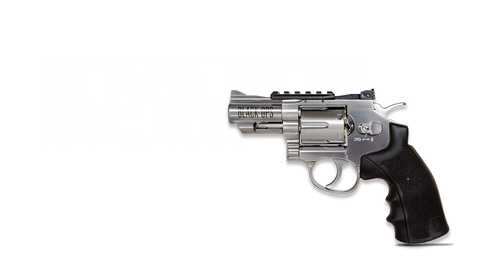 Black Ops Exterminator 2.5 Inch Full Metal Revolver - BB Chrome Finish