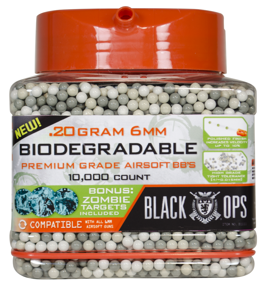 Black Ops Airsoft Ammo - 10000 count 0.20 gram