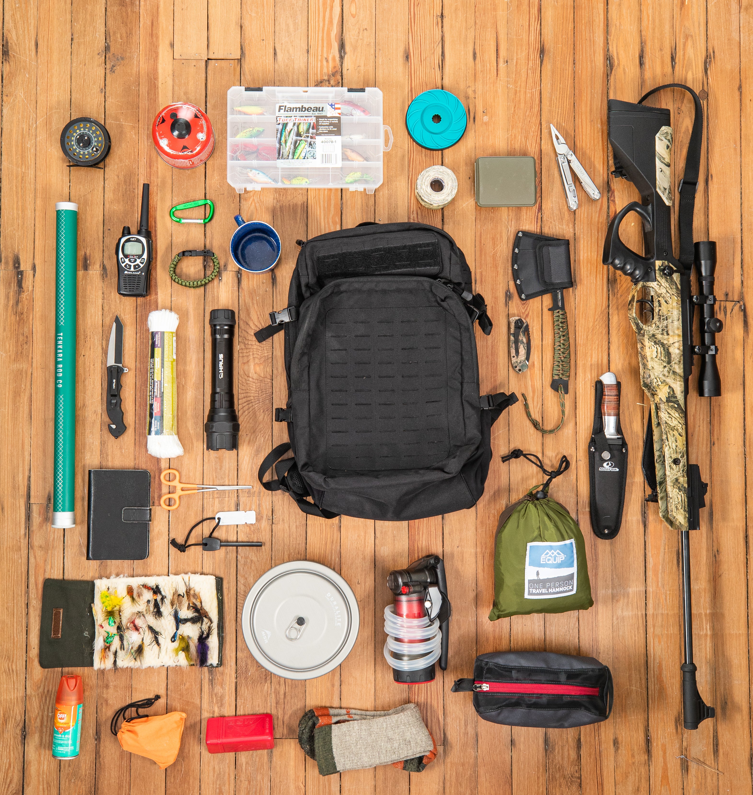 Black outlet assault pack