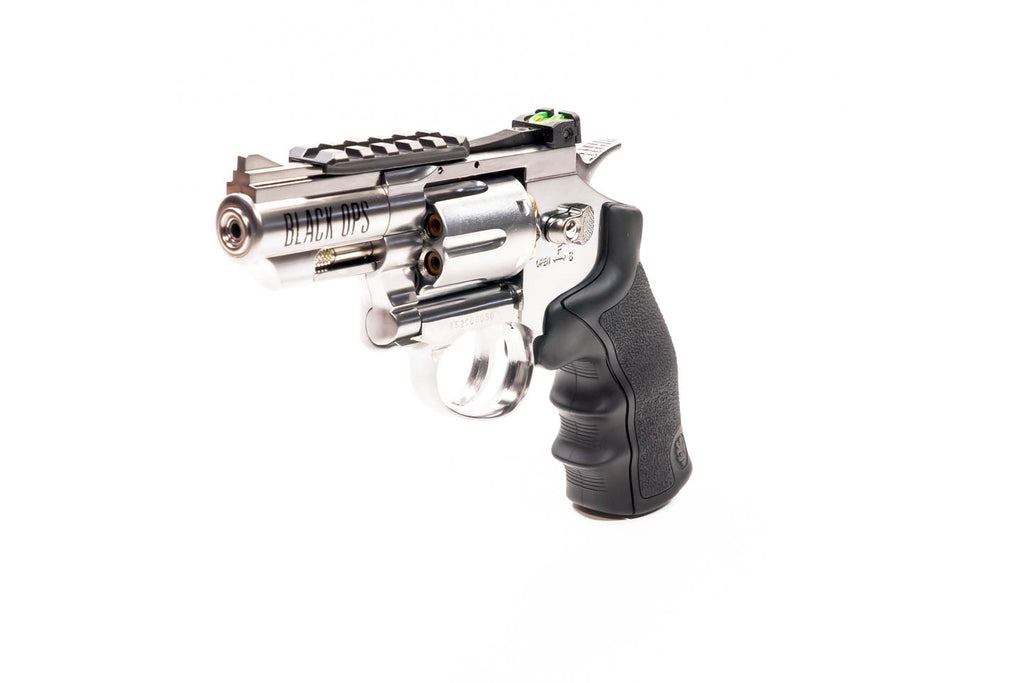 Black Ops Exterminator 2.5 Inch Full Metal Revolver - BB Chrome Finish