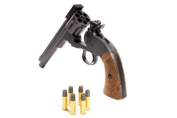 Barra Airguns Schofield No. 3 Revolver - .177 CO2 Full Metal Airgun Pistol - Gun Metal Finish