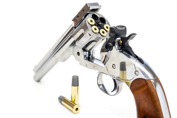 Barra Airguns Schofield No. 3 Revolver - .177 CO2 Full Metal Airgun Pistol - Chrome Finish
